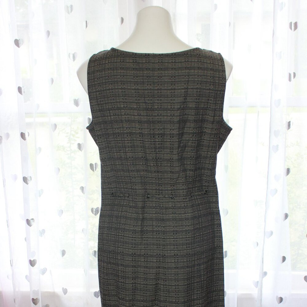 #508 Norton McNaughton Patterned Sleeveless Dress Size L - Picture 5 of 9